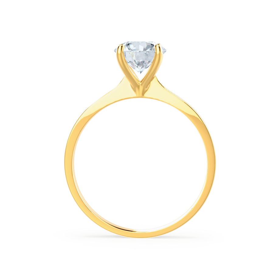 Round Solitaire Lab Grown Diamond Engagement Ring