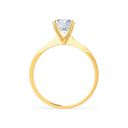 Round Solitaire Lab Grown Diamond Engagement Ring