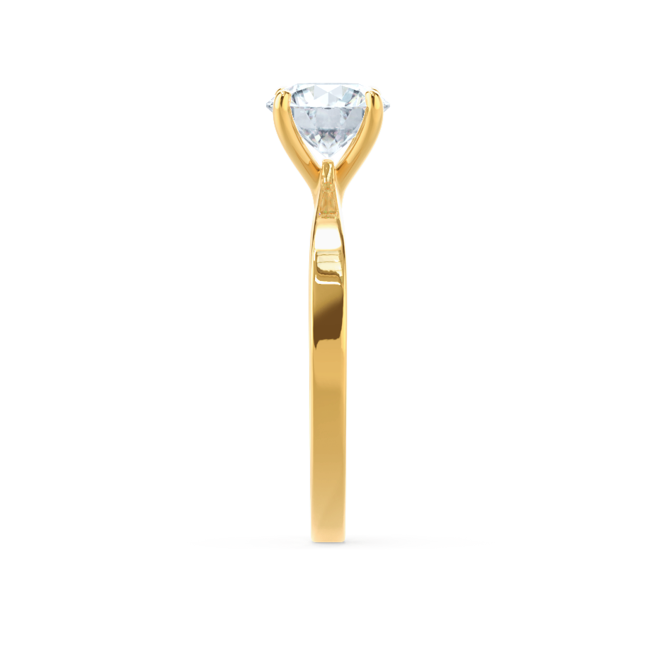Round Solitaire Lab Grown Diamond Engagement Ring