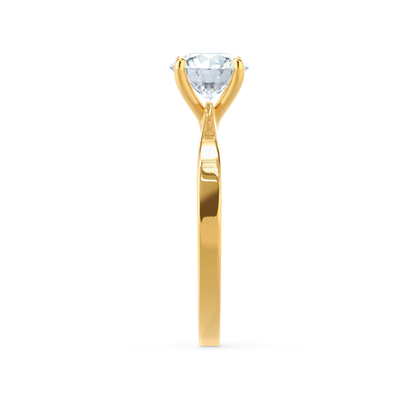 Round Solitaire Lab Grown Diamond Engagement Ring