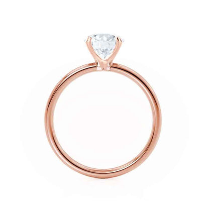 Round Solitaire Lab Grown Diamond Engagement Ring