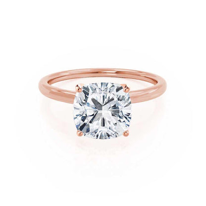 Cushion Solitaire Lab Grown Diamond Engagement Ring