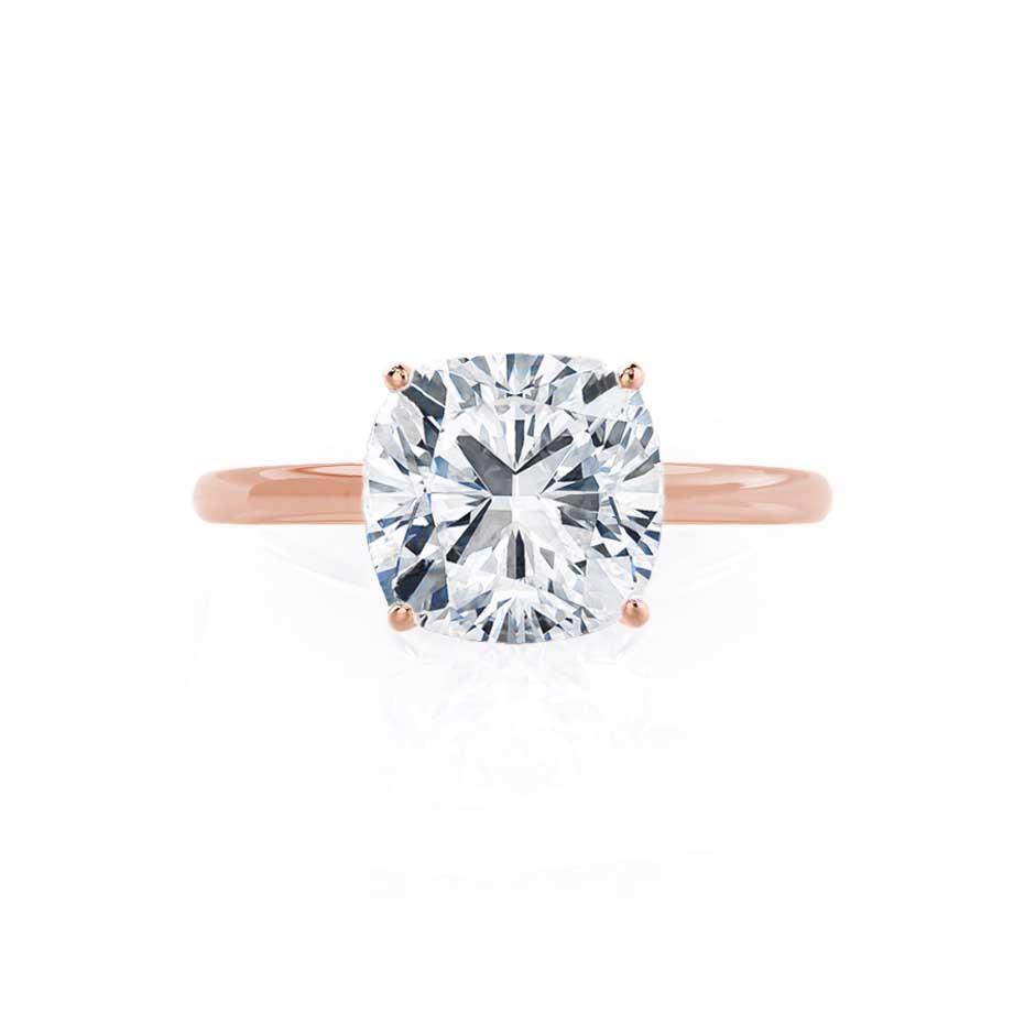 Cushion Solitaire Lab Grown Diamond Engagement Ring