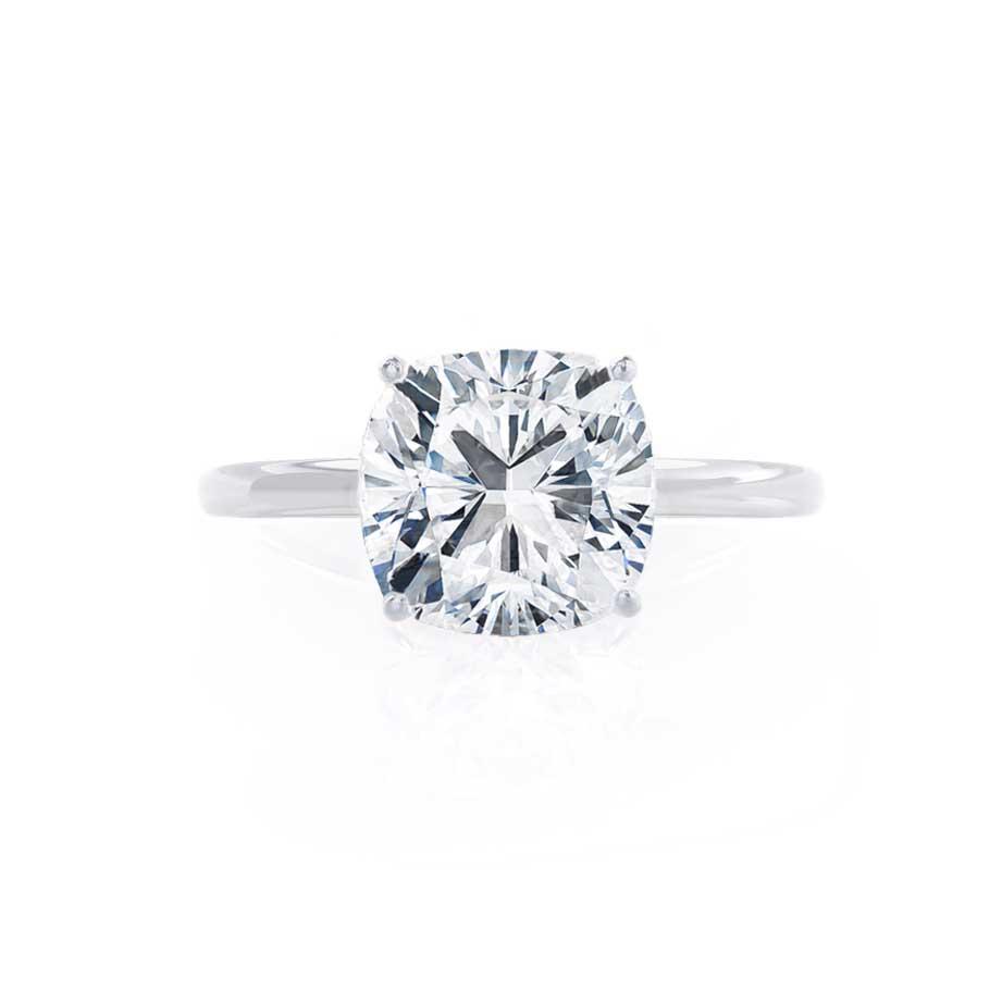 Cushion Solitaire Lab Grown Diamond Engagement Ring