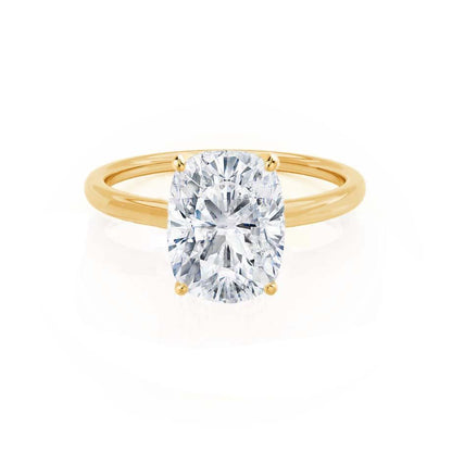 Elongated Cushion Solitaire  Lab Grown Diamond Engagement Ring