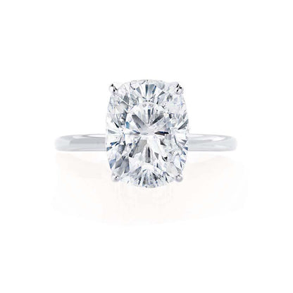 Elongated Cushion Solitaire Lab Grown Diamond Engagement Ring