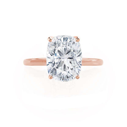 Elongated Cushion Solitaire Lab Grown Diamond Engagement Ring