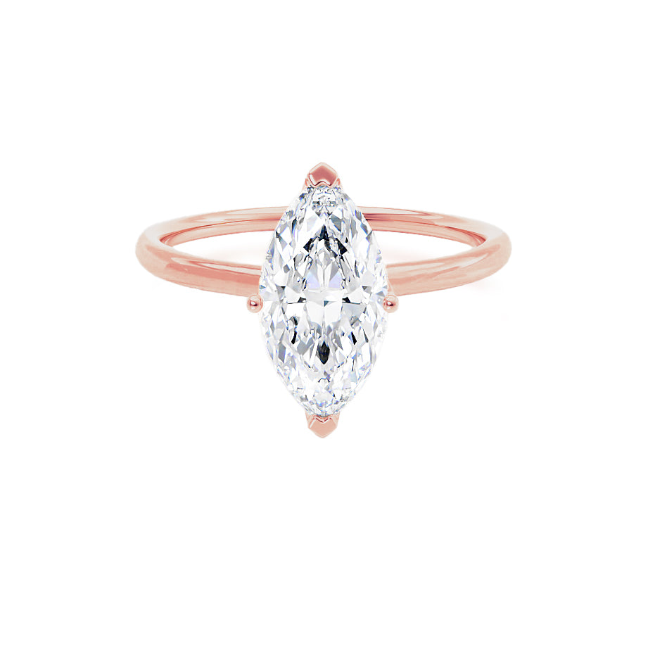 Marquise Solitaire Lab Grown Diamond Engagement Ring