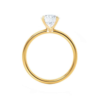 Round Solitaire Lab Grown Diamond Engagement Ring