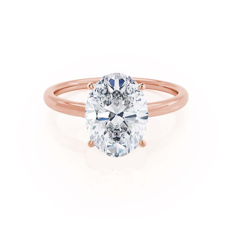 Oval Solitaire Lab Grown Diamond Engagement Ring