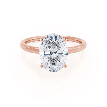 Oval Solitaire Lab Grown Diamond Engagement Ring