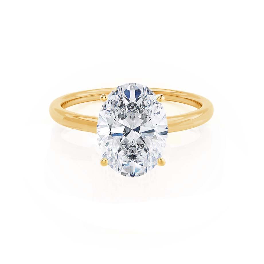 Oval Solitaire Lab Grown Diamond Engagement Ring
