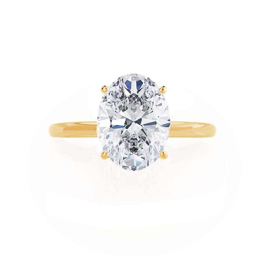 Oval Solitaire Lab Grown Diamond Engagement Ring