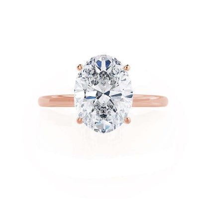 Oval Solitaire Lab Grown Diamond Engagement Ring