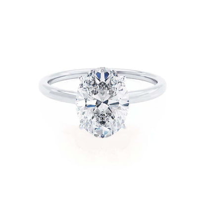 Oval Solitaire Lab Grown Diamond Engagement Ring