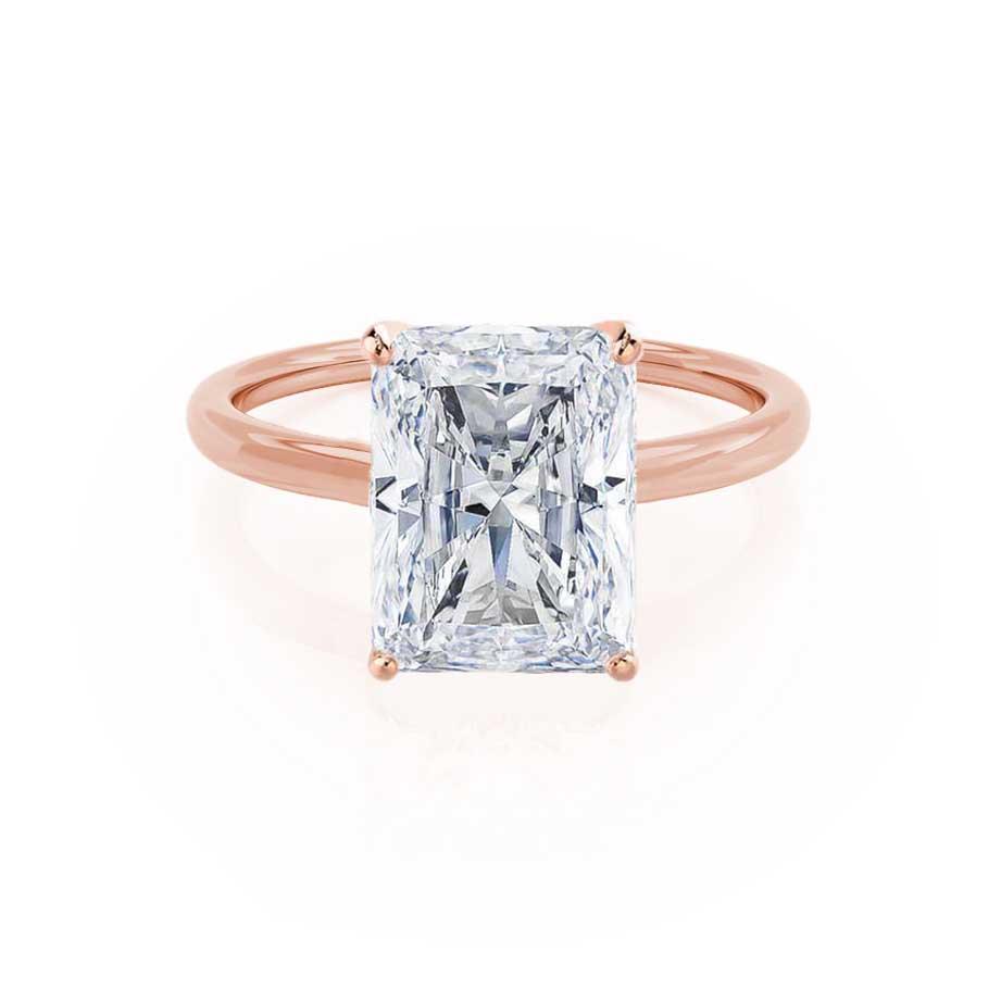 Radiant Solitaire Lab Grown Diamond Engagement Ring