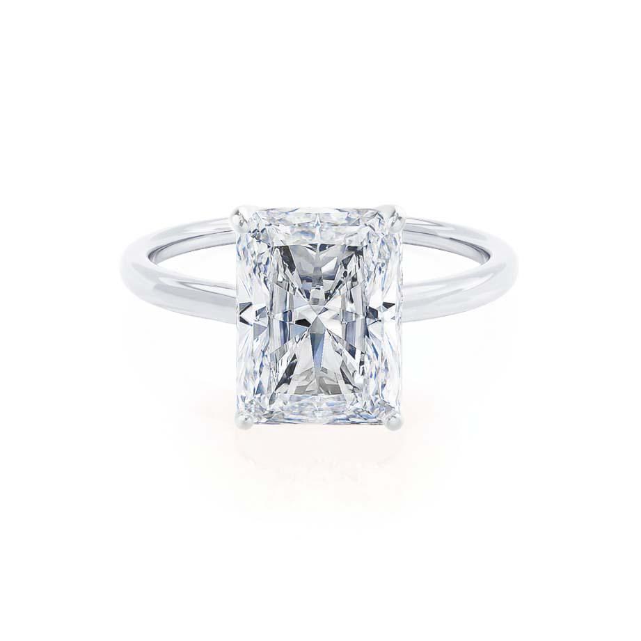 Radiant Solitaire Lab Grown Diamond Engagement Ring