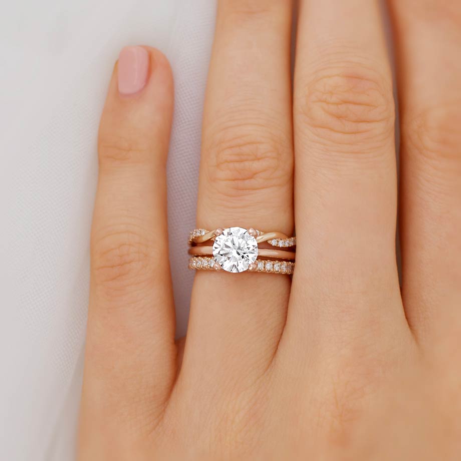 Round Solitaire Lab Grown Diamond Engagement Ring