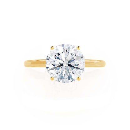 Round Solitaire Lab Grown Diamond Engagement Ring