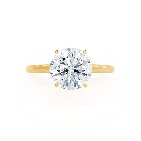 1.20 CT Round Shaped Moissanite Solitaire Style Engagement Ring 5