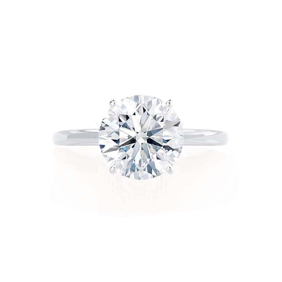 1.20 CT Round Shaped Solitaire Moissanite Engagement Ring 5