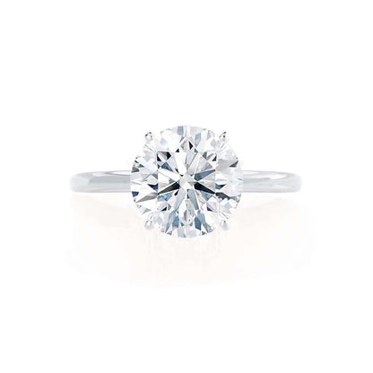 Round Solitaire Lab Grown Diamond Engagement Ring