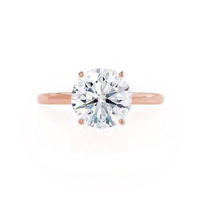 Round Solitaire Lab Grown Diamond Engagement Ring
