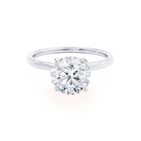 1.20 CT Round Shaped Moissanite Solitaire Style Engagement Ring 6