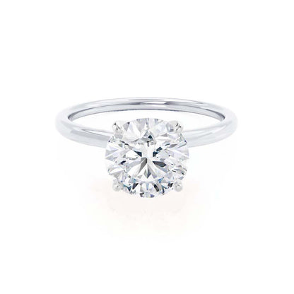 Round Solitaire Lab Grown Diamond Engagement Ring