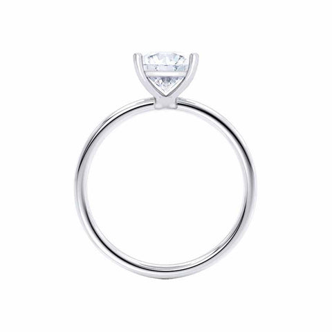 1.80 CT Asscher Shaped Moissanite Solitaire Style Engagement Ring 5