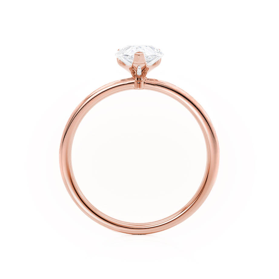 Pear Solitaire Lab Grown Diamond Engagement Ring