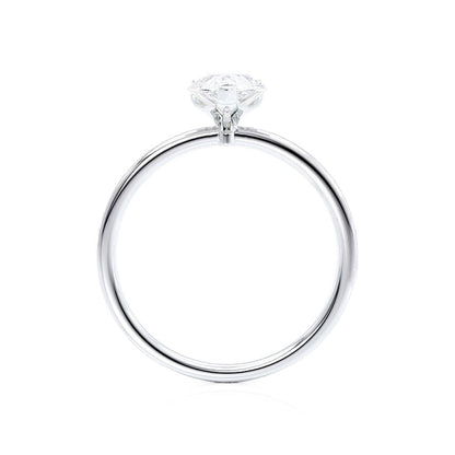 Pear Solitaire Lab Grown Diamond Engagement Ring