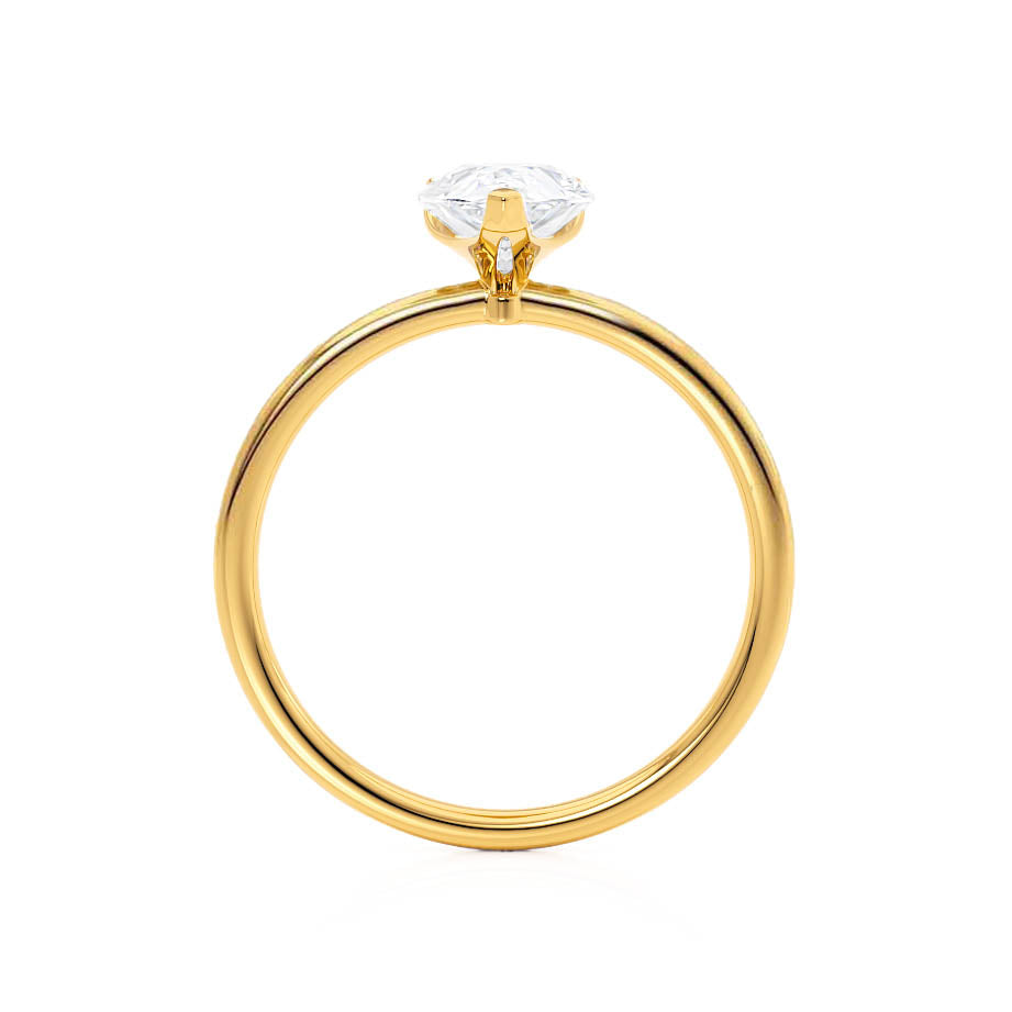 Pear Solitaire Lab Grown Diamond Engagement Ring
