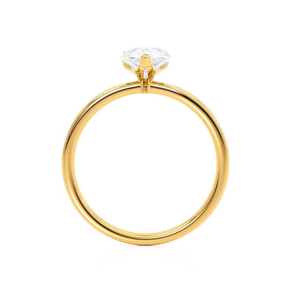 Pear Solitaire Lab Grown Diamond Engagement Ring