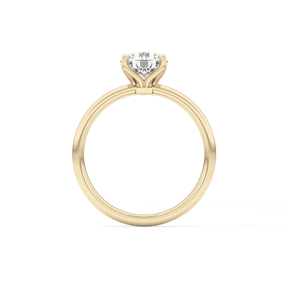 Round Solitaire Lab Grown Diamond Engagement Ring