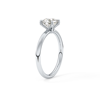 Round Solitaire Lab Grown Diamond Engagement Ring