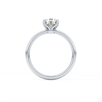 Round Solitaire Lab Grown Diamond Engagement Ring