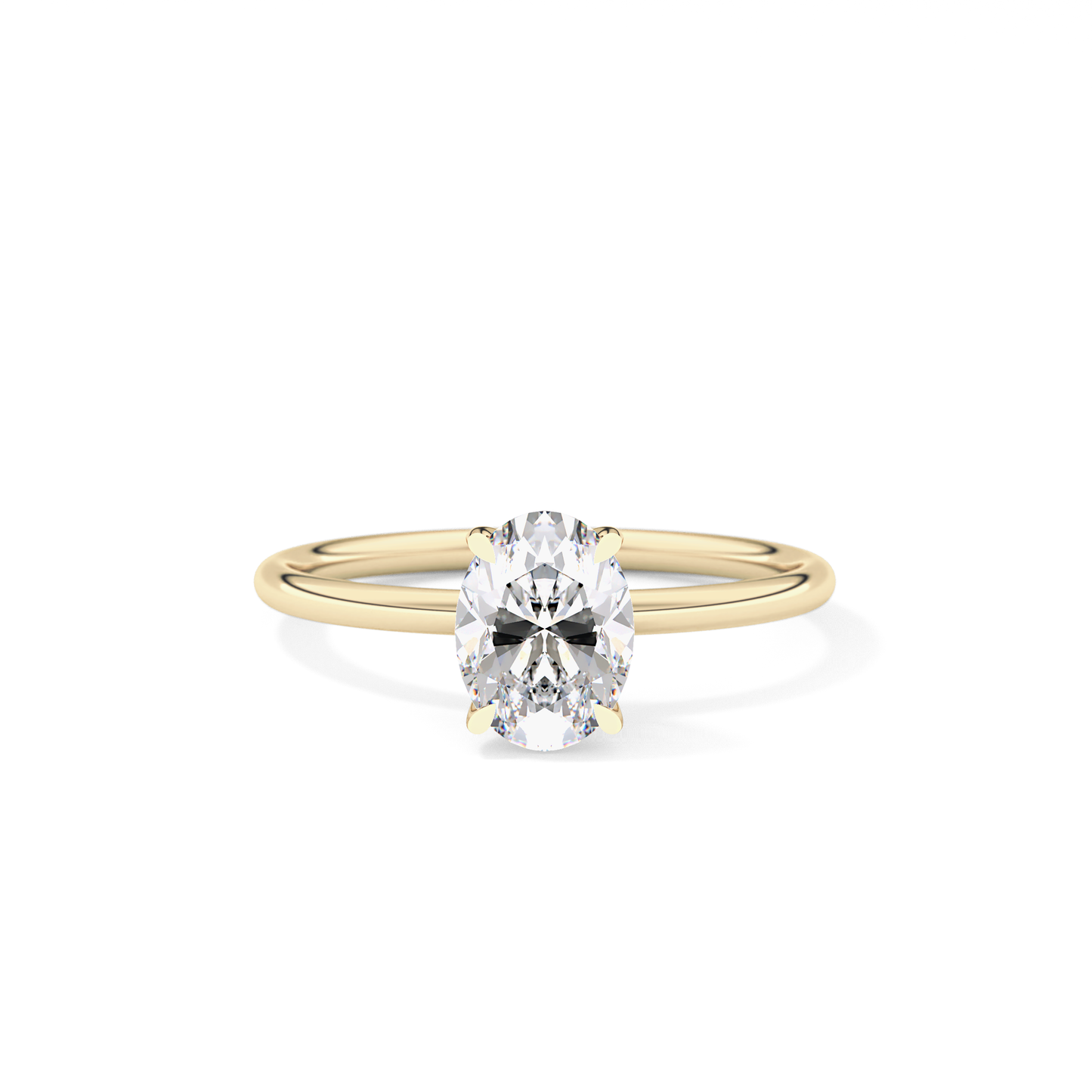 Oval Solitaire Lab Grown Diamond Engagement Ring