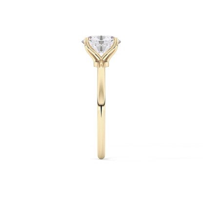 Oval Solitaire Lab Grown Diamond Engagement Ring