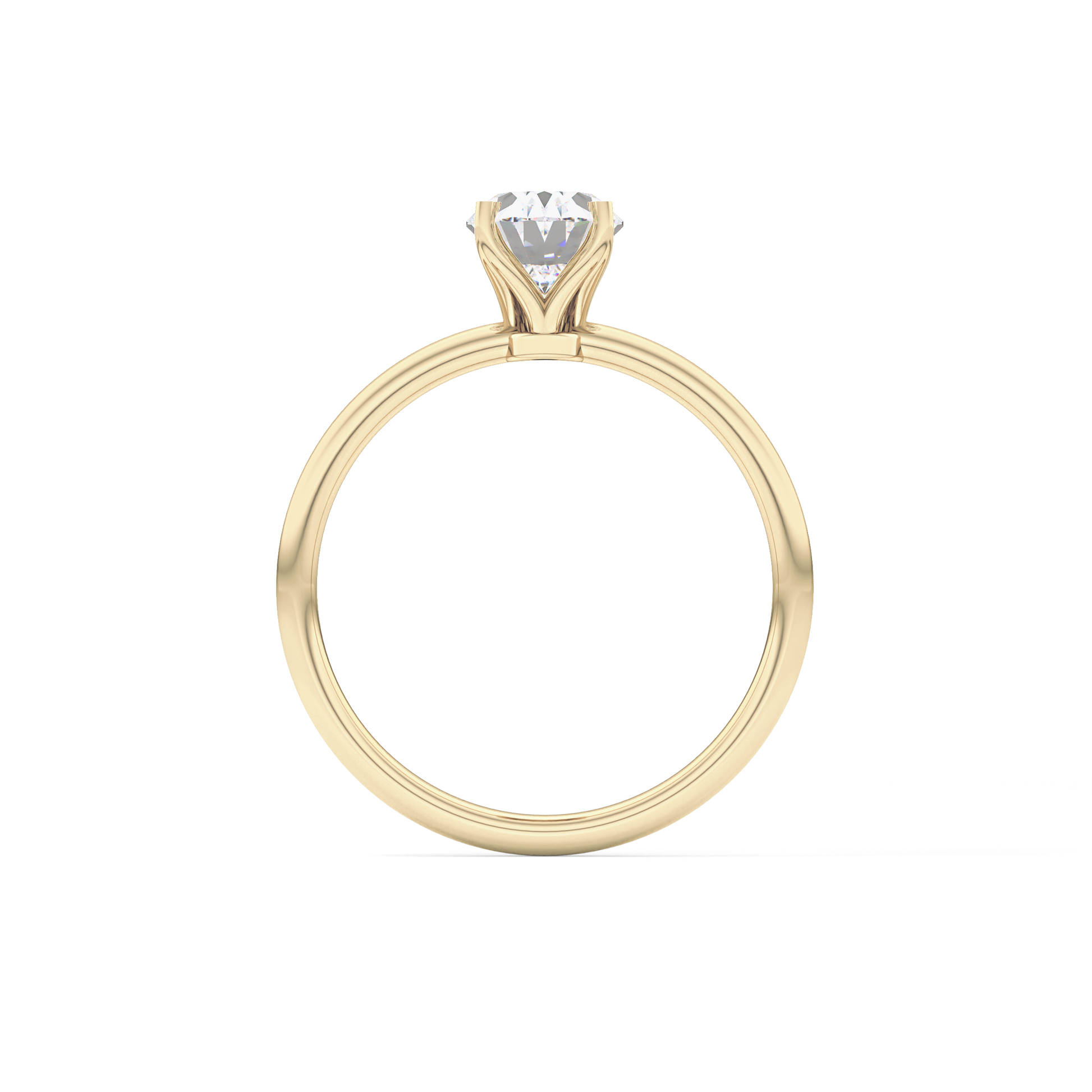 Oval Solitaire Lab Grown Diamond Engagement Ring