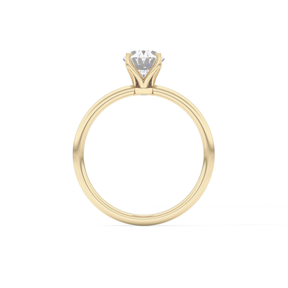 Oval Solitaire Lab Grown Diamond Engagement Ring