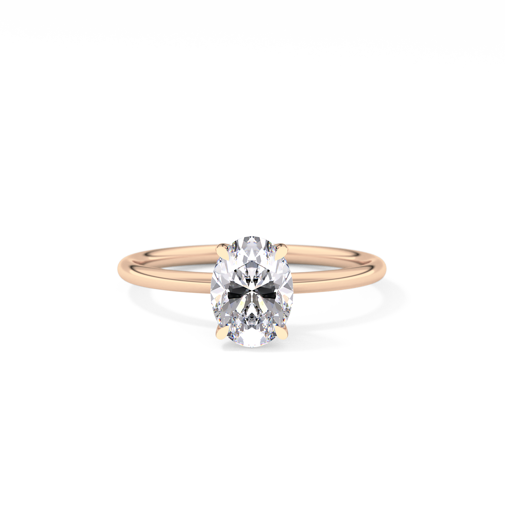 Oval Solitaire Lab Grown Diamond Engagement Ring