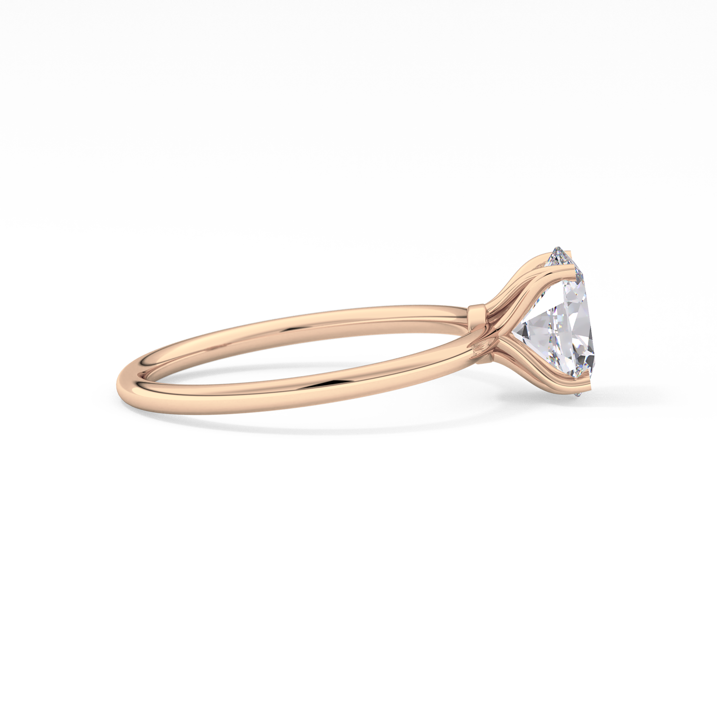 Oval Solitaire Lab Grown Diamond Engagement Ring