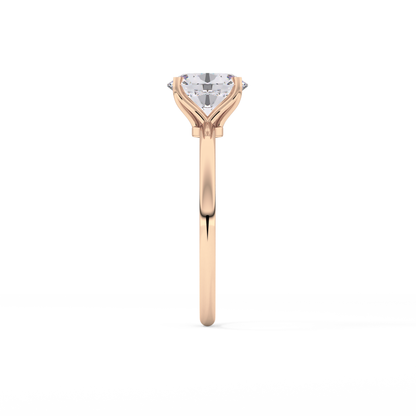 Oval Solitaire Lab Grown Diamond Engagement Ring