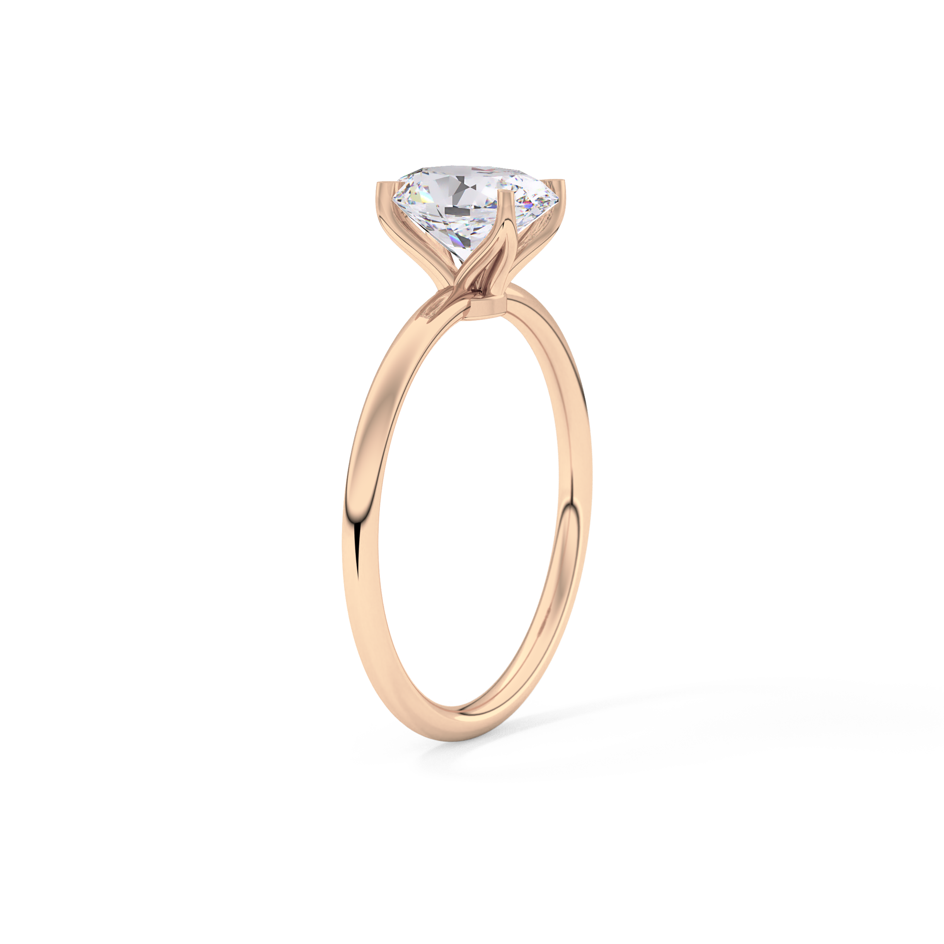 Oval Solitaire Lab Grown Diamond Engagement Ring