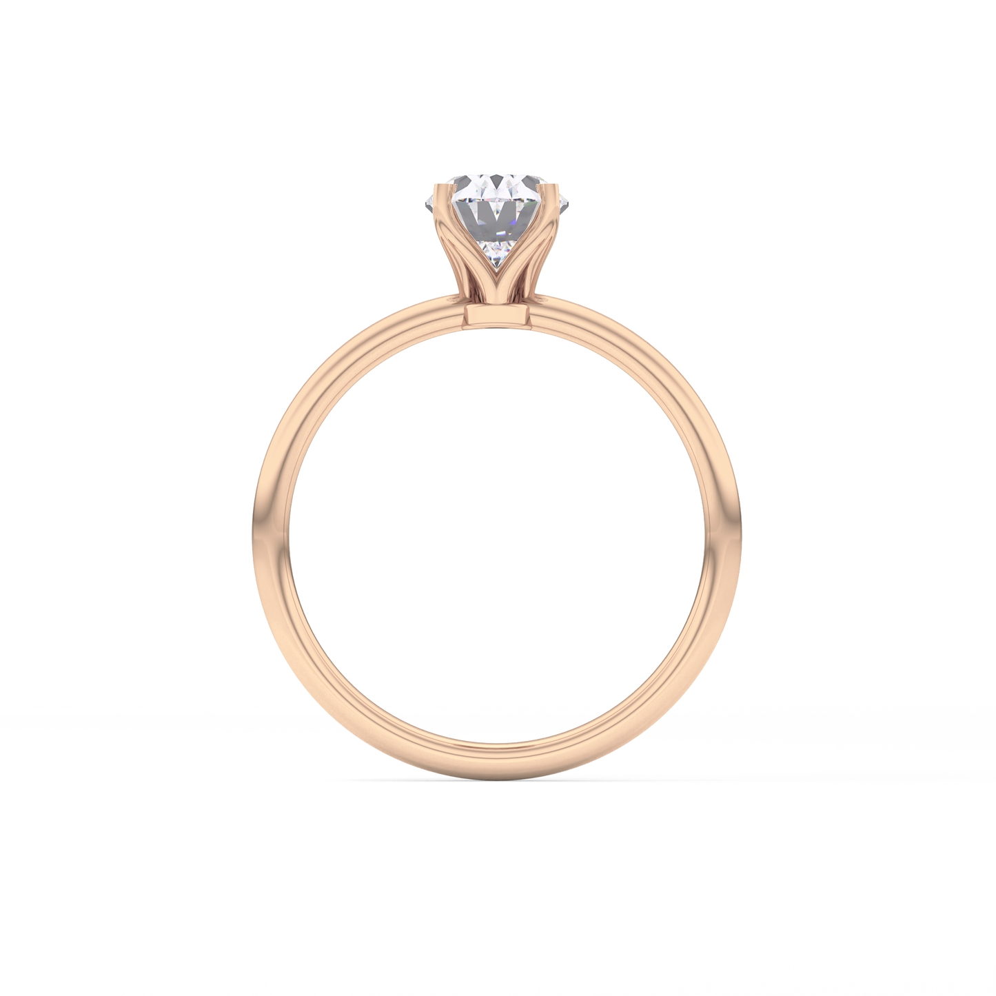 Oval Solitaire Lab Grown Diamond Engagement Ring