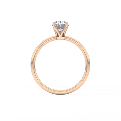 Oval Solitaire Lab Grown Diamond Engagement Ring