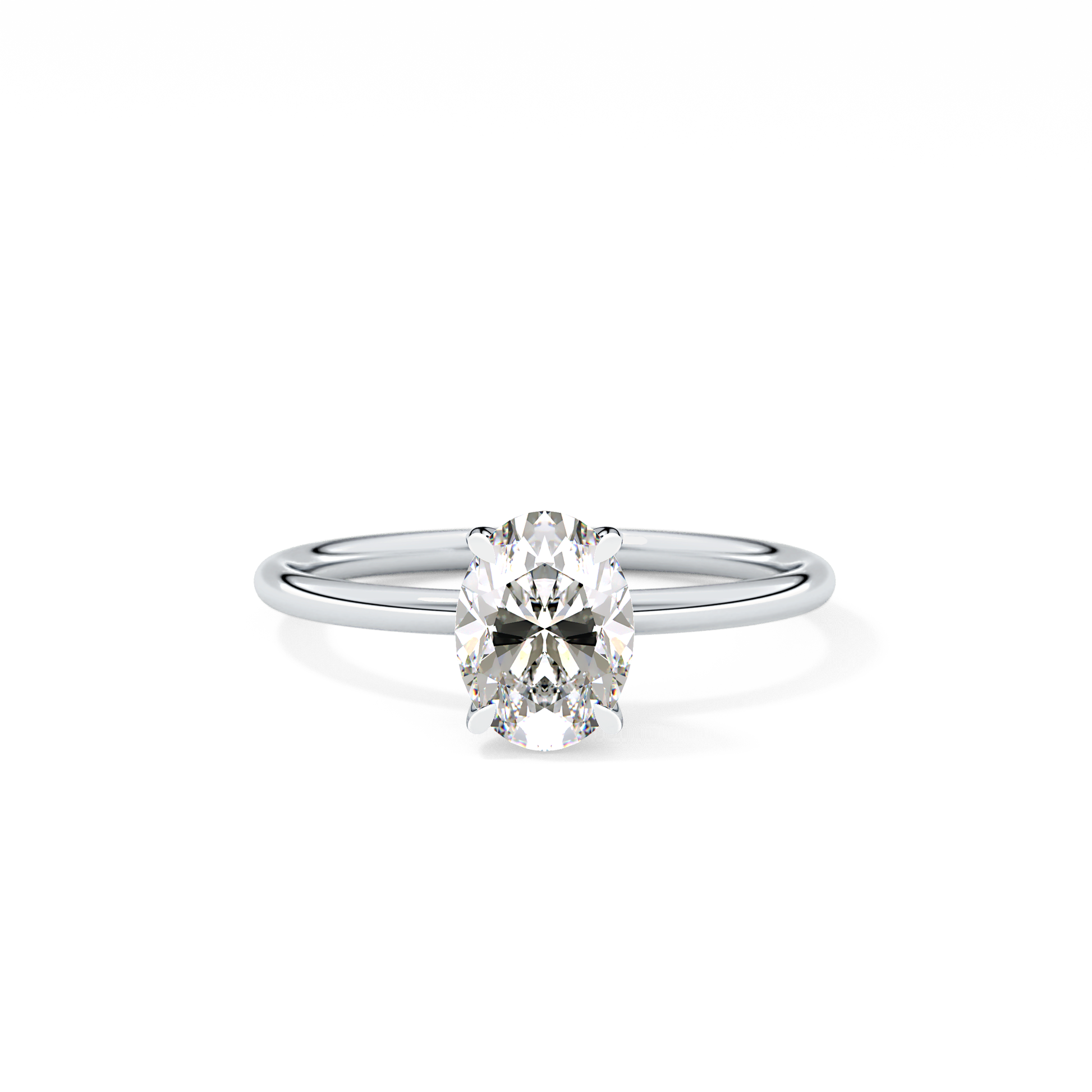 Oval Solitaire Lab Grown Diamond Engagement Ring