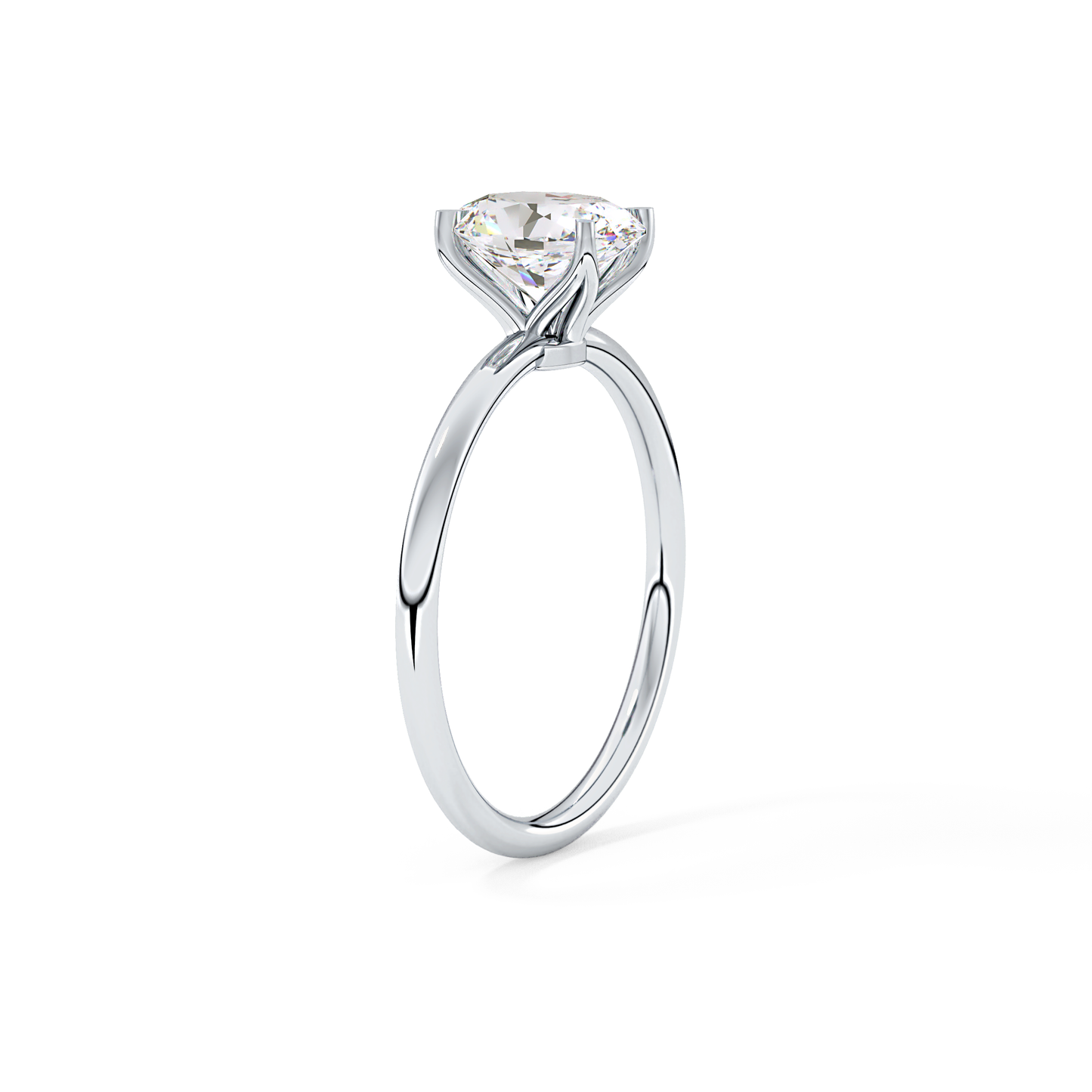 Oval Solitaire Lab Grown Diamond Engagement Ring