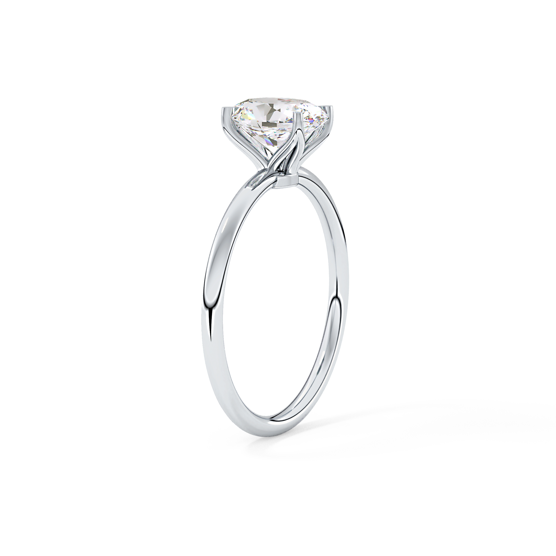 Oval Solitaire Lab Grown Diamond Engagement Ring